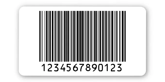 Archivierungsetiketten Material:ThermoTop Größe:45x25mm Kopfzeile:"ohne" Barcode:128B Stellenanzahl:13-stellig Menge:1000