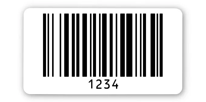 Archivierungsetiketten Material:ThermoTop Größe:45x25mm Kopfzeile:"ohne" Barcode:128B Stellenanzahl:4-stellig Menge:1000