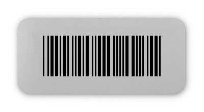 Universaletiketten Material:Folie silber matt Größe:26x12mm Kopfzeile:"ohne" Barcode:Code 39 mit Prüfziffer Stellenanzahl:4-stellig Ausführung:4 Etiketten pro Nummer Menge:100