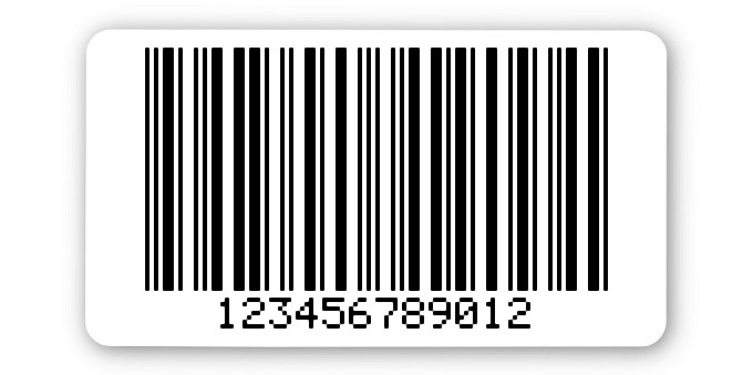 Archivierungsetiketten Material:ThermoTop Größe:45x25mm Kopfzeile:"ohne" Barcode:2a5 mit Prüfziffer Stellenanzahl:12-stellig Menge:1000