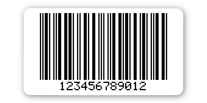 Archivierungsetiketten Material:ThermoTop Größe:45x25mm Kopfzeile:"ohne" Barcode:2a5 mit Prüfziffer Stellenanzahl:12-stellig Menge:1000