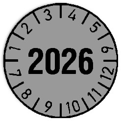 Jahres-Prüfplaketten - Durchmesser: 20mm