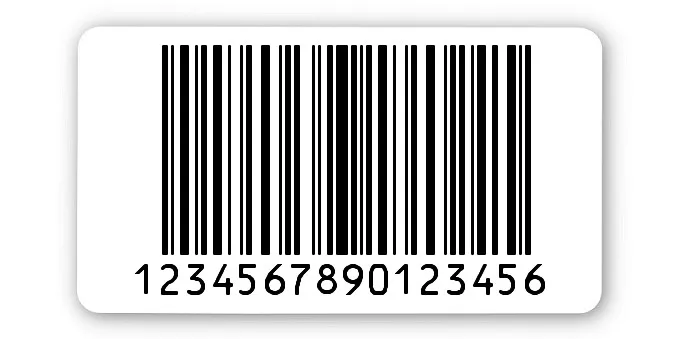 Archivierungsetiketten Material:ThermoTop Größe:45x25mm Kopfzeile:"ohne" Barcode:128C Stellenanzahl:16-stellig Menge:1000