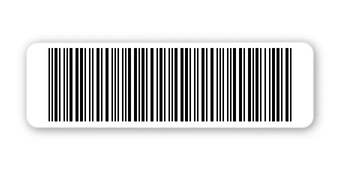 Sonderetiketten Material:Polyethylen-Folie hochglänzend weiß Größe:50x15mm Kopfzeile:"ohne" Barcode:2a5 interleaved Stellenanzahl:22-stellig Sonderetikett:Ohne Klartext Menge:1000