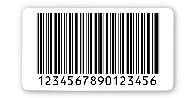 Archivierungsetiketten Material:ThermoTop Größe:45x25mm Kopfzeile:"ohne" Barcode:2a5 interleaved Stellenanzahl:16-stellig Menge:1000