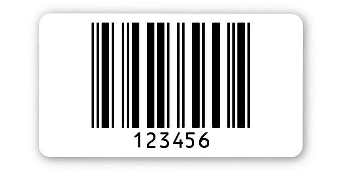 Archivierungsetiketten Material:ThermoTop Größe:45x25mm Kopfzeile:"ohne" Barcode:2a5 interleaved Stellenanzahl:6-stellig Menge:1000