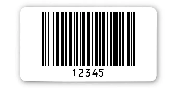 Archivierungsetiketten Material:ThermoTop Größe:45x25mm Kopfzeile:"ohne" Barcode:128B Stellenanzahl:5-stellig Menge:1000