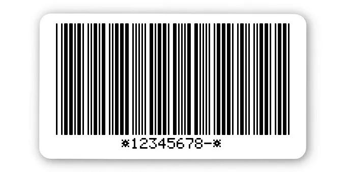 Archivierungsetiketten Material:ThermoTop Größe:45x25mm Kopfzeile:"ohne" Barcode:Code 39 mit Prüfziffer Stellenanzahl:9-stellig Menge:1000