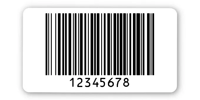 Archivierungsetiketten Material:ThermoTop Größe:45x25mm Kopfzeile:"ohne" Barcode:128B Stellenanzahl:8-stellig Menge:1000