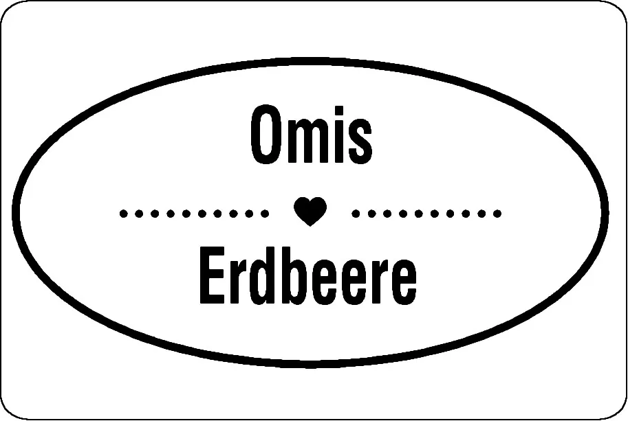 Marmelade Etiketten Material:Schutzetikett & weiß Größe:76x51mm Kopfzeile:"Ihr Wunschtext" Schriftart:Stuttgart Stellenanzahl:ohne Menge:10